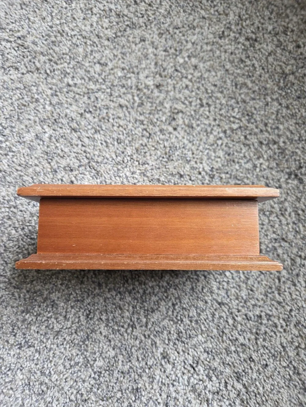 Vintage 1970s Wooden Jewelry / Trinket Box – Girl on Rocking Horse